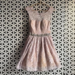City Studio Pastel Lavender Sparkly dress